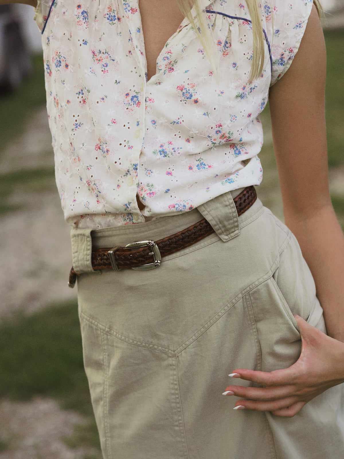 Cimarron Zip Midi & Vintage Leather Belt