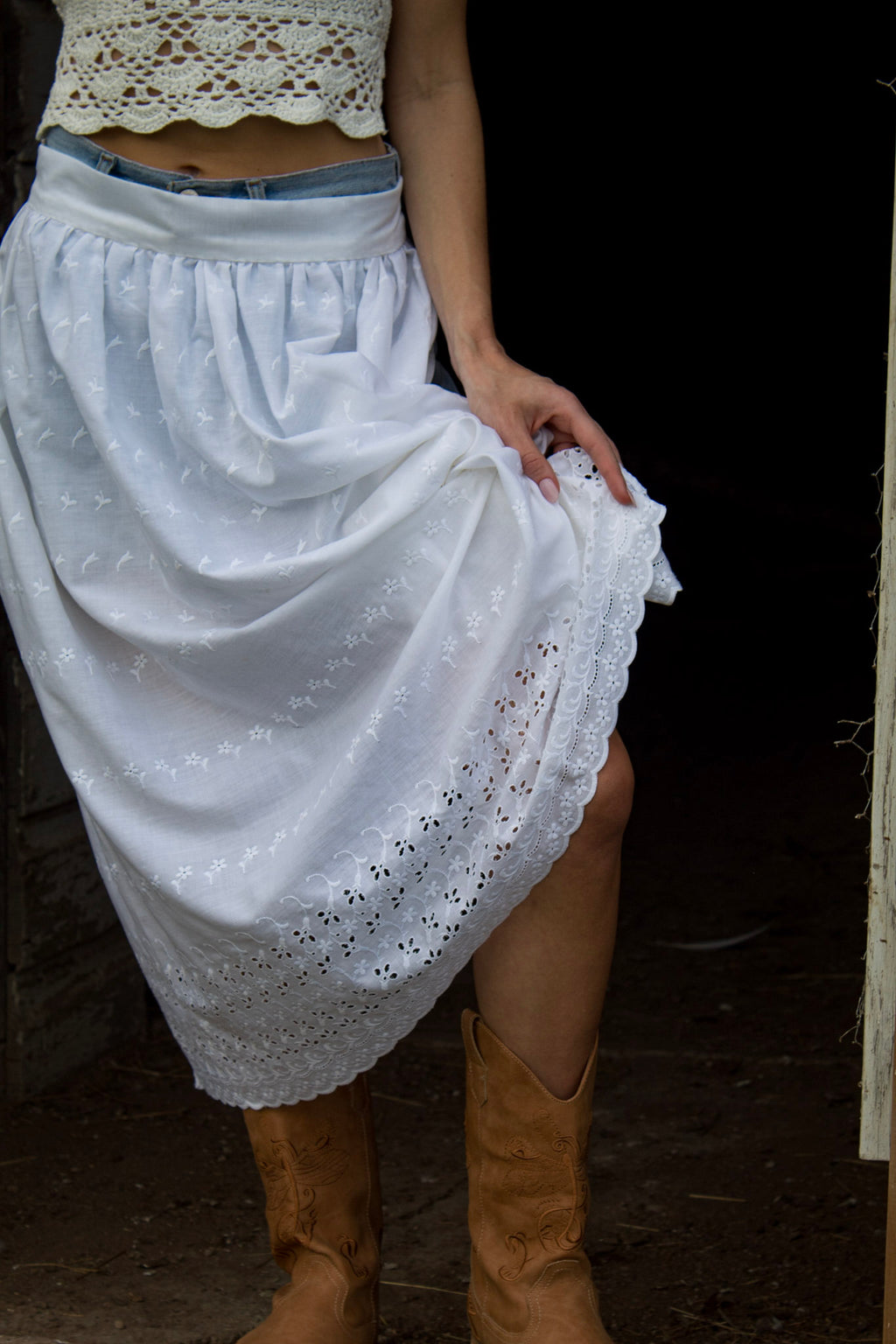 Jolene Eyelet Apron