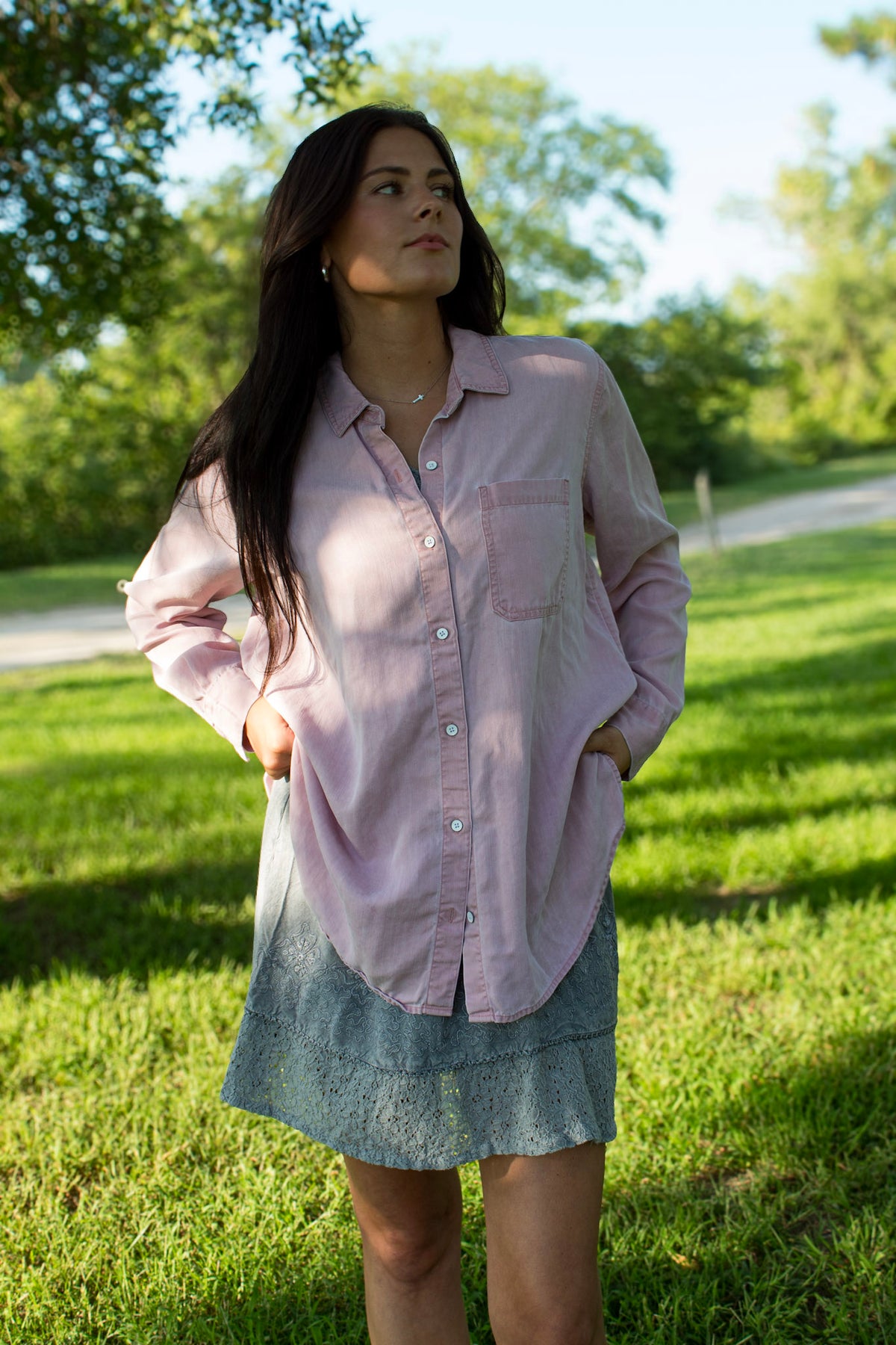 Dusty Rose Button Down