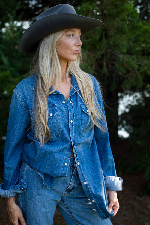 Blue Belle Denim Button Down