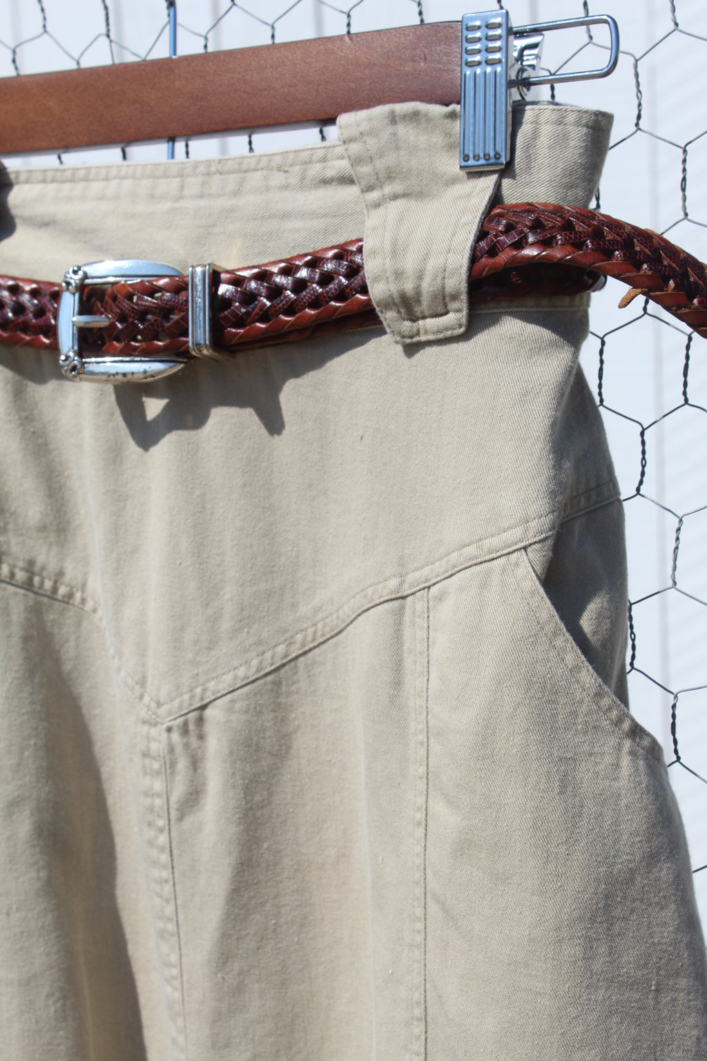 Cimarron Zip Midi & Vintage Leather Belt