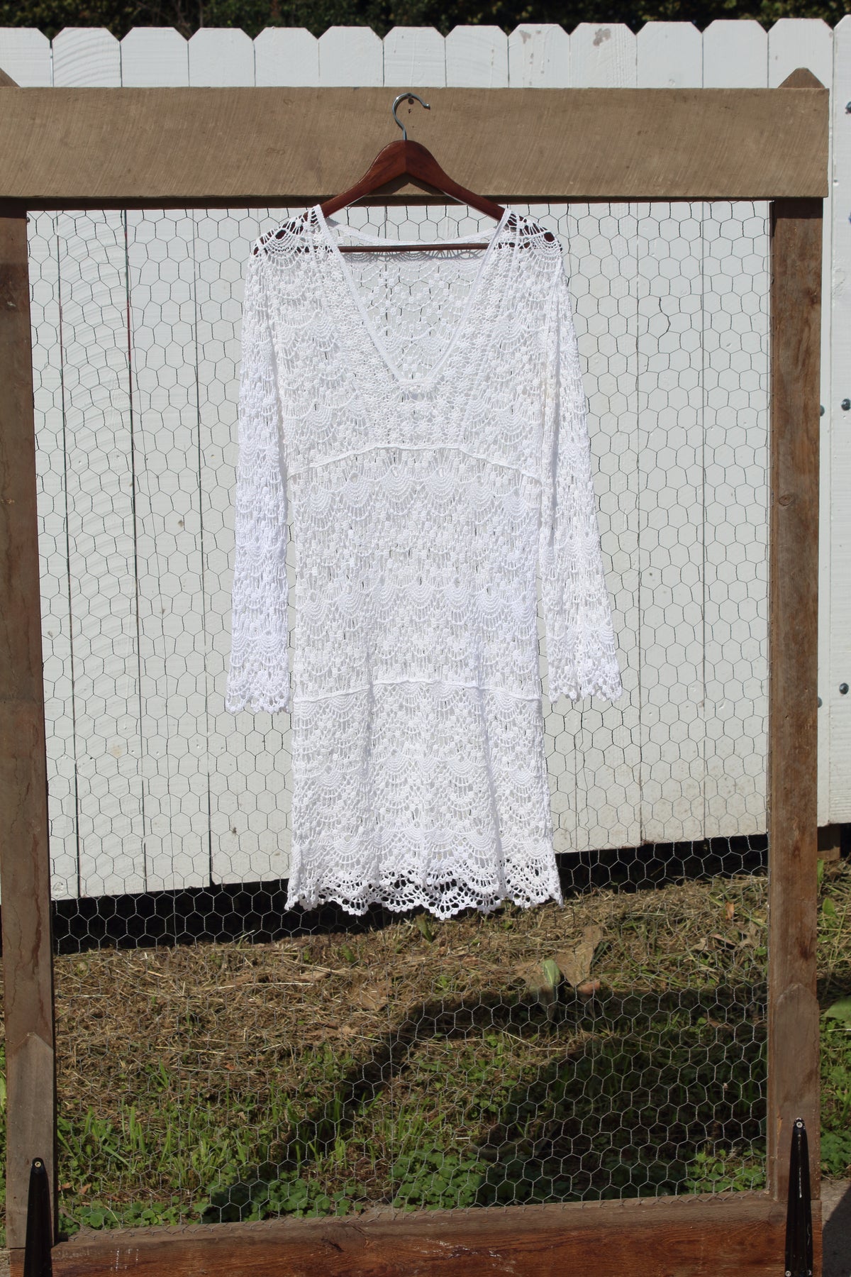 Odessa Crochet Overlay Dress