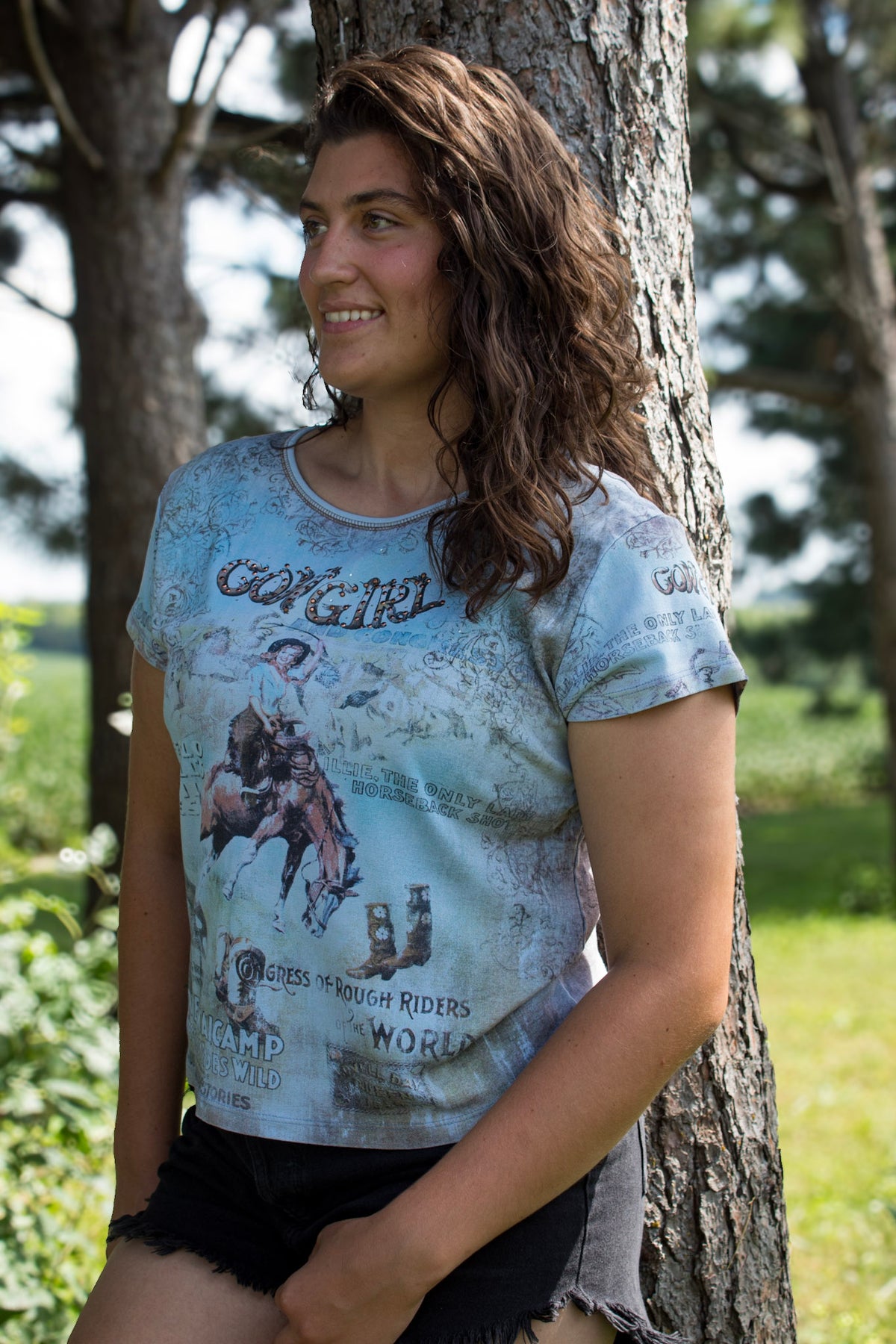 Wildflower Cowgirl Tee