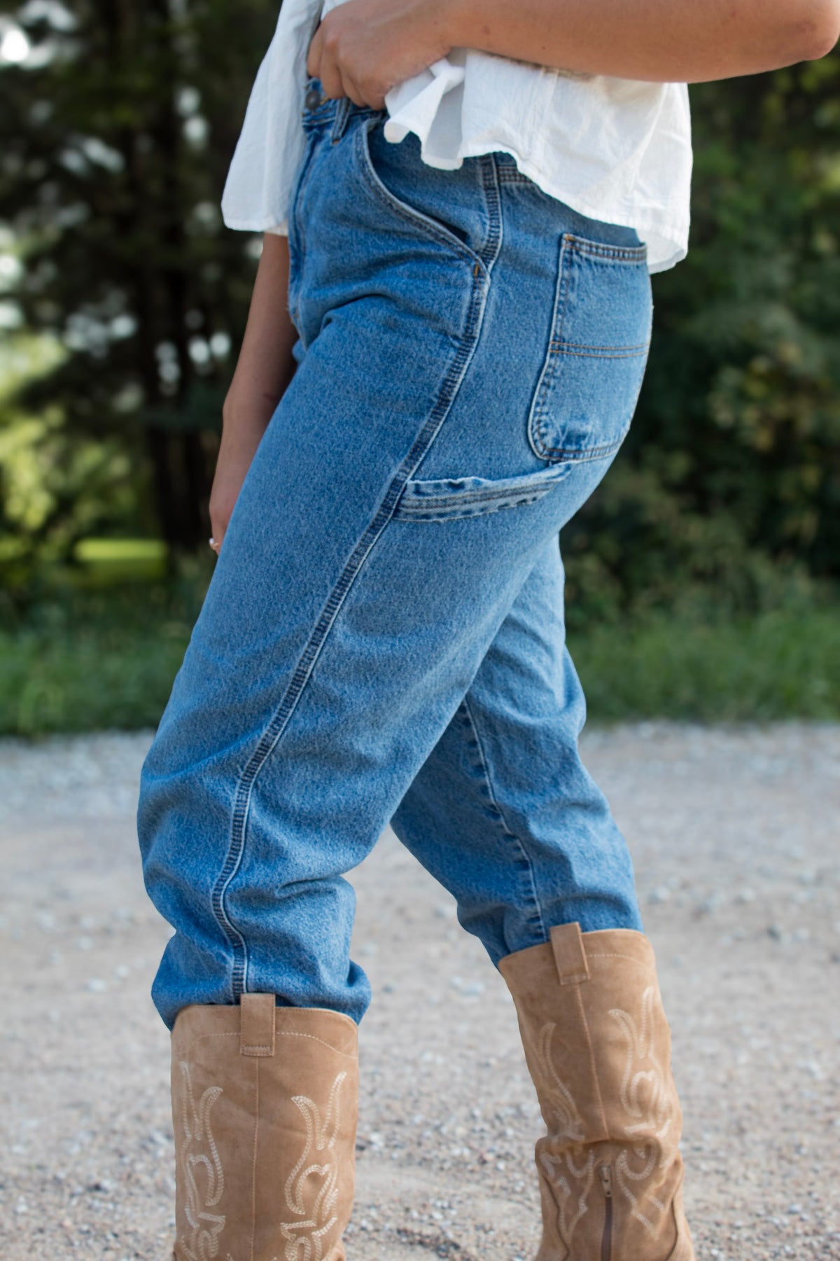Borrowed From the Boys Jeans